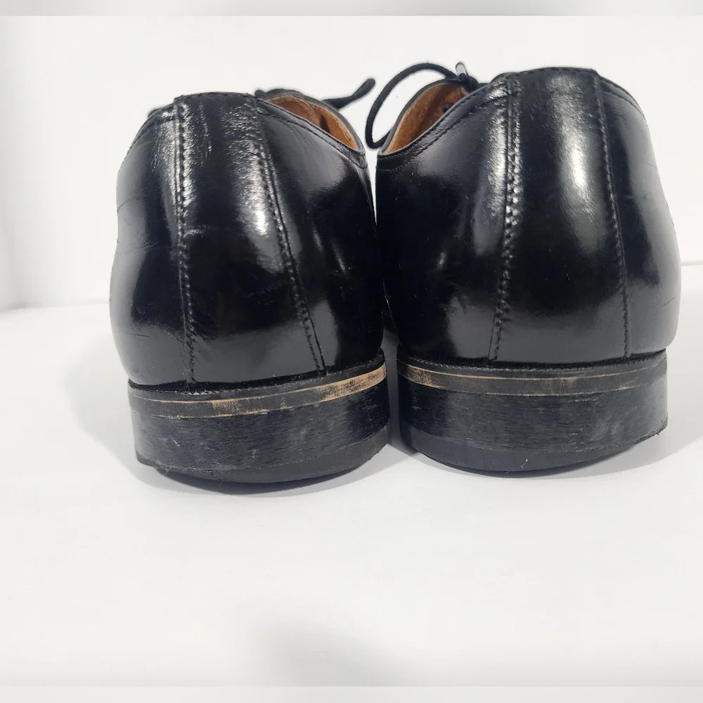 Florsheim Mens 11 Corbetta CapToe Oxford Black Leather classic formal work event - Picture 10 of 13